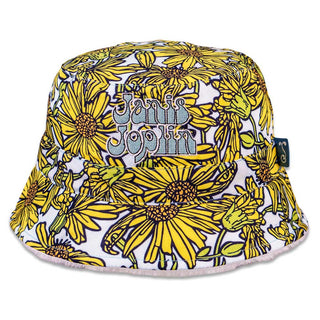 Grassroots Janis Joplin Yellow Daisies Reversible Bucket Hat
