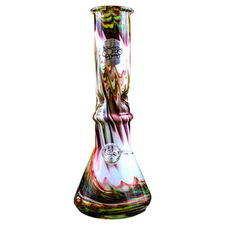 Twisted Sisters Glassworks 12" Beaker Vase Soft Glass Water Pipe