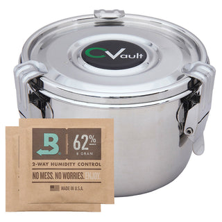 CVault Stainless Steel Large 2.0 oz Storage Container