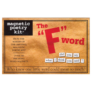 Magnetic Poetry Kit The "F" Word