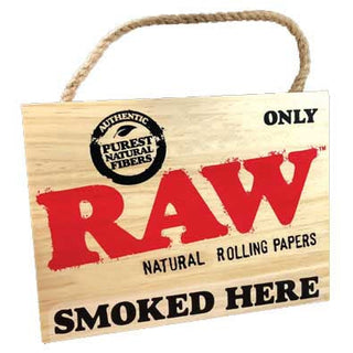 Raw Smoked Here Sign