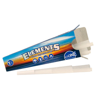 Elements Ultra Thin Pre-Rolled Rice Cones 1.25" 6 Pack