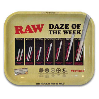 Raw Daze Of The Week Rolling Tray Large