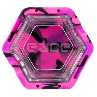 Eyce 2 In 1 Silicone And Glass Ashtray Bangin