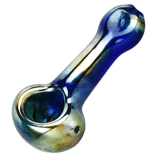 Oil Slick Lightweight 4 Glass Spoon Pipe Colors Vary