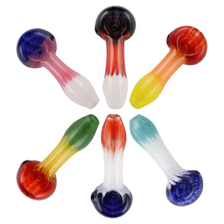 Chameleon Glass Dancer Series Glass 4" Hand Pipe - Assorted Colors