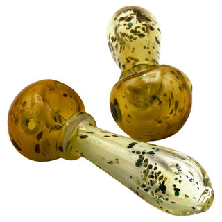 Speckled 4 Glass Spoon Hand Pipe