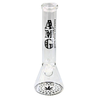 AMG Glass Funky Leaf 12" Beaker Water Pipe