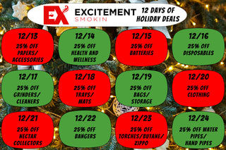 12 Days of Holiday Deals 2023 - Day 1 - Rolling Papers & Accessories