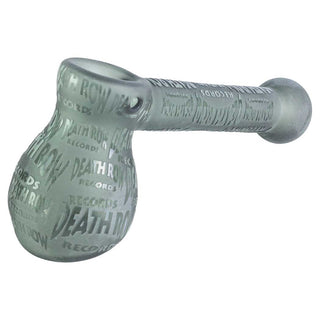 Death Row Records Sandblasted & Logo 5" Glass Sherlock Hand Pipe