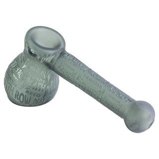 Death Row Records Sandblasted & Logo 5" Glass Sherlock Hand Pipe