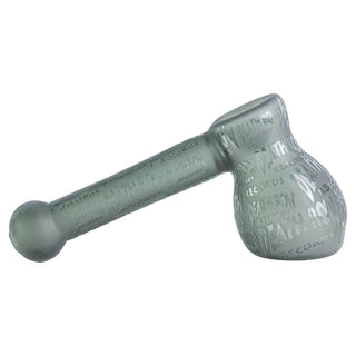 Death Row Records Sandblasted & Logo 5" Glass Sherlock Hand Pipe