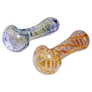 13 Glass Fumed Spoon Hand Pipe - Assorted