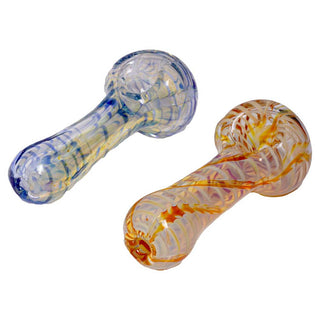 13 Glass Fumed Spoon Hand Pipe - Assorted