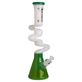 Cignature Slyme Zigzag Beaker 18" Glass Water Pipe - Assorted