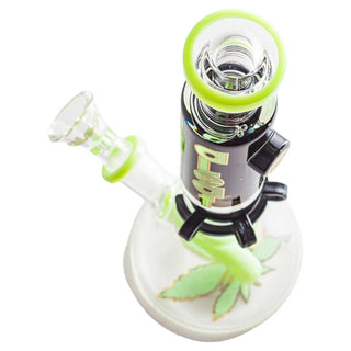 aLeaf 8" Glycerine Coil Head Mini Beaker Water Pipe - Assorted