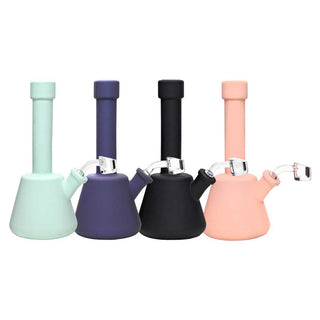 SILO GLASS Bell Shaped 8" Silicone Water Pipe - Assorted