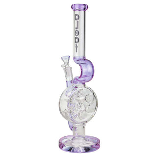 aLeaf Full Color Swiss Perc 14" Straight Glass Water Pipe - Assorted