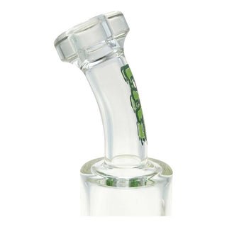 Thick Ass Glass 8" 44x4mm Bent Neck Super Slit Puck Water Pipe