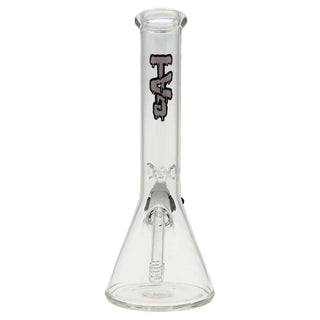 Thick Ass Glass 12" 44x4mm Purple Label Clear Beaker Water Pipe