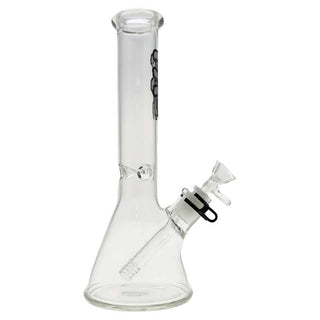 Thick Ass Glass 12" 44x4mm Purple Label Clear Beaker Water Pipe