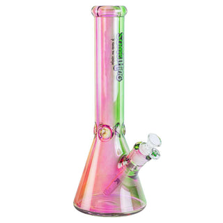 Something Glass Plasma 14" Beaker Glass Water Pipe - Assorted