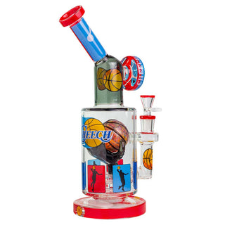 Cheech Dunked Out Basketball Cylinder 12.5" Glass Water Pipe