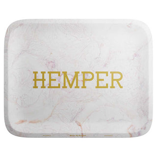 HEMPER Luxe Marble Pink/White Rolling Tray