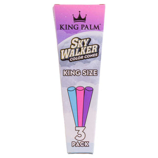 King Palm Skywalker Color Cones King Size - 3 Pack