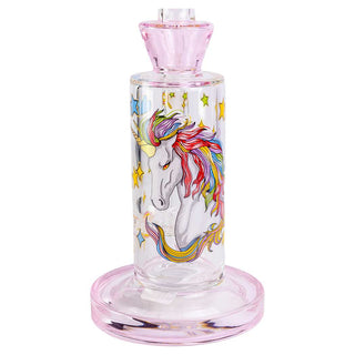 All Over Hearts with Unicorn Print 10" Straight Glass Water Pipe