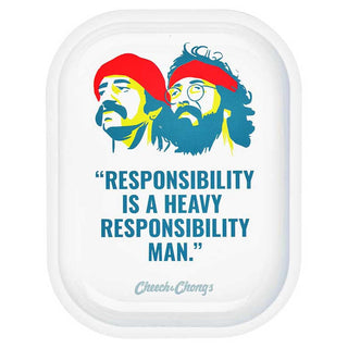 Cheech & Chong's™ x Pulsar Responsibility Mini Metal Rolling Tray