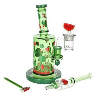 Pulsar Fruit Series Watermelon Zkittles Dab Rig Duo Set