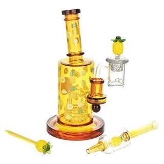 Pulsar Fruit Series Pineapple Express Dab Rig Duo Set