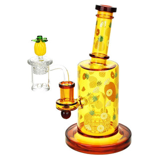 Pulsar Fruit Series Pineapple Express Dab Rig Duo Set