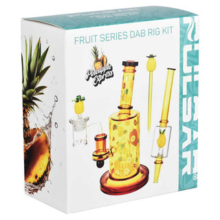 Pulsar Fruit Series Pineapple Express Dab Rig Duo Set