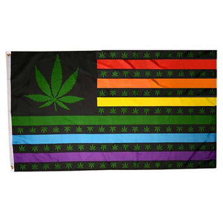 Rainbow Leaf Flag