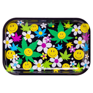 TMI Smile Leaf 11" x 7" Metal Rolling Tray