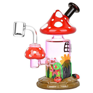 Magic Shroom Garden 6.25" Glow In The Dark Dab Rig