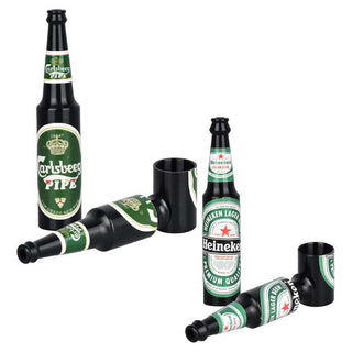 Beer Bottle Aluminum Hand Pipe - Assorted