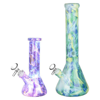 Marbled Glass Beaker Water Pipe