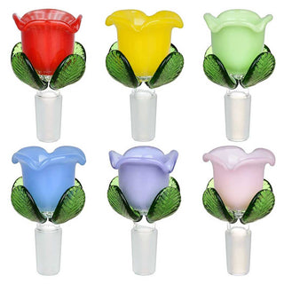 14mm Colorful Roses Herb Slide - Assorted Colors