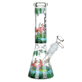 Pulsar Chillin' Flamingos Beaker Water Pipe