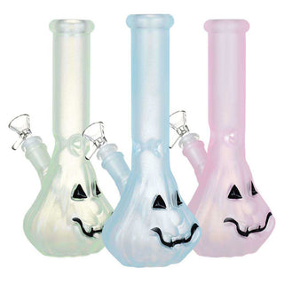 Jack-O-Lantern 9.25" Glow In The Dark Water Pipe