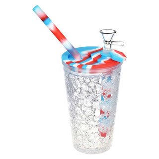 Cooling Freeze Travel Cup Bubbler Water Pipe