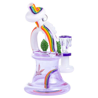 aLeaf Utopia Rainbow Arc 7.5" Glass Water Pipe - Assorted
