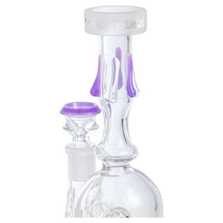 aLeaf Dripping Head with Slyme Base 10" Glass Water Pipe - Assorted