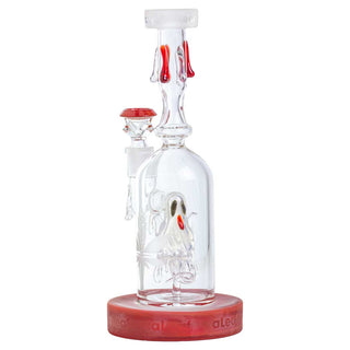 aLeaf Dripping Head with Slyme Base 10" Glass Water Pipe - Assorted