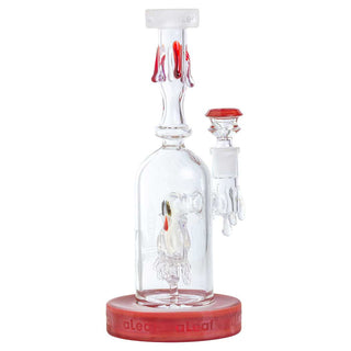 aLeaf Dripping Head with Slyme Base 10" Glass Water Pipe - Assorted