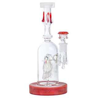 aLeaf Dripping Head with Slyme Base 10" Glass Water Pipe - Assorted