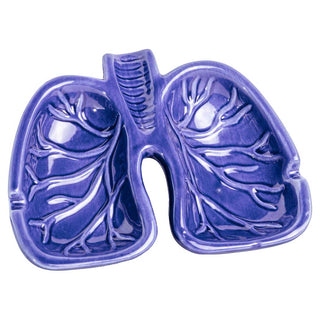 6" Lung Ceramic Ashtray - Assorted